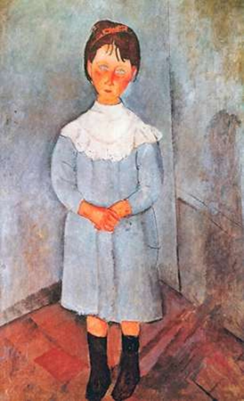 Little Girl In Blue Poster Print by Amedeo Modigliani - Item # VARPDX373680